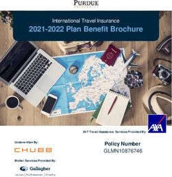 2021-2022 Plan Benefit Brochure - Policy Number GLMN10876746 - International Travel Insurance - Gallagher Student Health ...