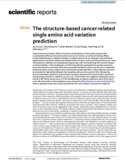 The structure based cancer related single amino acid variation prediction - Nature