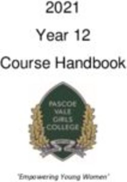 Year 12 Course Handbook 2021 - Pascoe Vale Girls College