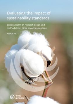 Evaluating the impact of sustainability standards - Lessons learnt on research design and methods from three impact evaluations - ISEAL ...