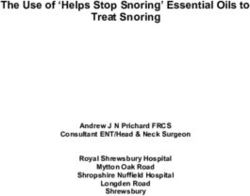 The Use of 'Helps Stop Snoring' Essential Oils to Treat Snoring - Andrew J N Prichard FRCS Consultant ENT/Head & Neck Surgeon Royal Shrewsbury ...