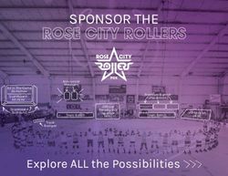 SPONSOR THE - Explore ALL the Possibilities HERE - Rose City Rollers