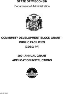 STATE OF WISCONSIN - COMMUNITY DEVELOPMENT BLOCK GRANT - PUBLIC FACILITIES (CDBG-PF) 2021 ANNUAL GRANT APPLICATION INSTRUCTIONS - Department of ...