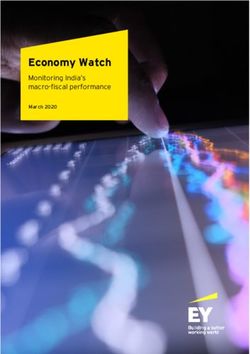 Economy Watch Monitoring India's macro-fiscal performance - March 2020 - EY