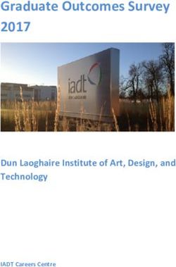Graduate Outcomes Survey 2017 - Dun Laoghaire Institute of Art, Design, and Technology - IADT