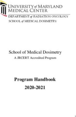 Program Handbook 2020-2021 - School of Medical Dosimetry A JRCERT Accredited Program - University of Maryland ...