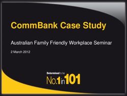 COMMBANK CASE STUDY AUSTRALIAN FAMILY FRIENDLY WORKPLACE SEMINAR - 2 MARCH 2012