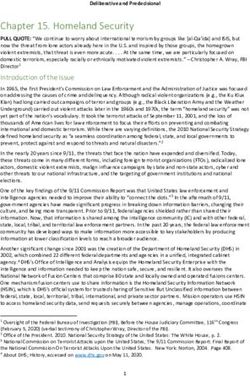 Chapter 15. Homeland Security - Department of Justice