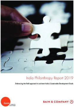 India Philanthropy Report 2019 - Embracing the field approach to achieve India's Sustainable Development Goals - Bain & Company