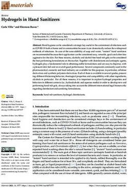 Hydrogels in Hand Sanitizers - Review - MDPI