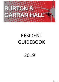 RESIDENT GUIDEBOOK 2019 - Burton & Garran Hall