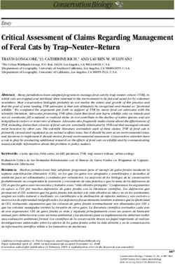 Critical Assessment of Claims Regarding Management of Feral Cats by Trap-Neuter-Return