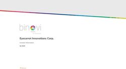 Eyecarrot Innovations Corp - Investor Information Q1 2019