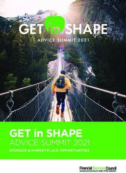 GET in SHAPE ADVICE SUMMIT 2021 - SPONSOR & MARKETPLACE OPPORTUNITIES - Financial Services Council
