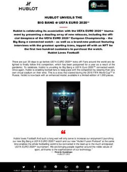 HUBLOT UNVEILS THE BIG BANG e UEFA EURO 2020