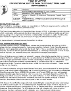 TOWN OF JUPITER PRESENTATION: JUPITER PARK DRIVE RIGHT TURN LANE