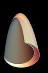 Geometric secret sharing in a model of Hawking radiation