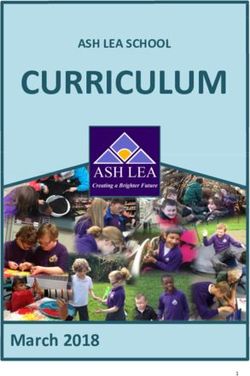 CURRICULUM - March 2018 - Ash Lea School