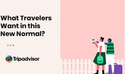 What Travelers Want in this New Normal? - AWS