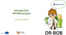 Introduction DR-BOB project - Dr Tracey Crosbie - Build Up