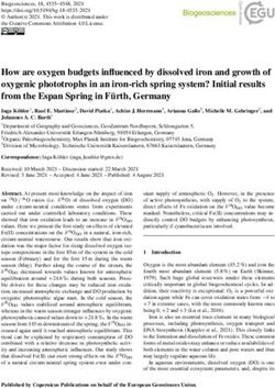 How are oxygen budgets influenced by dissolved iron and growth of oxygenic phototrophs in an iron-rich spring system? Initial results from the ...