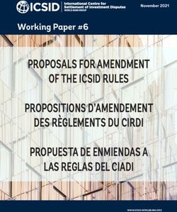 PROPOSALS FOR AMENDMENT OF THE ICSID RULES PROPOSITIONS D'AMENDEMENT DES RÈGLEMENTS DU CIRDI PROPUESTA DE ENMIENDAS A LAS REGLAS DEL CIADI ...