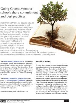 Going Green: Member schools share commitment and best practices