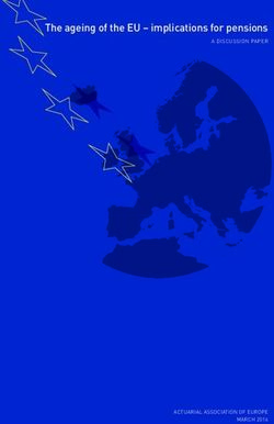The ageing of the EU - implications for pensions - A DISCUSSION PAPER - ACTUARIAL ASSOCIATION OF EUROPE MARCH 2016 - Actuarial ...