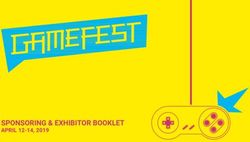 SPONSORING & EXHIBITOR BOOKLET - APRIL 12-14, 2019 - Games Week Berlin