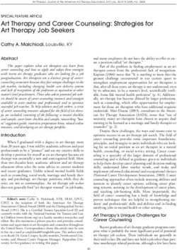 Art Therapy and Career Counseling: Strategies for Art Therapy Job Seekers - Eric