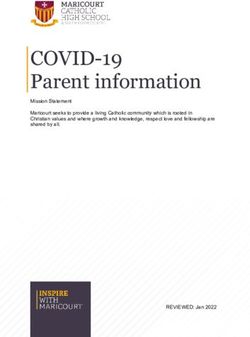 COVID-19 Parent information - Mission Statement Maricourt seeks to provide a living Catholic community which is rooted in Christian values and ...