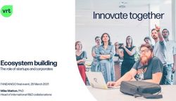 Innovate together Ecosystem building - The role of startups and corporates - STADIEM