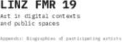 LINZ FMR 19 Art in digital contexts and public spaces