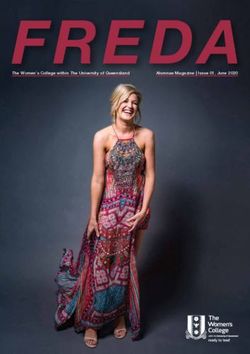 FREDAAlumnae Magazine | Issue 01, June 2020 - The Women's College within The University of Queensland - The ...