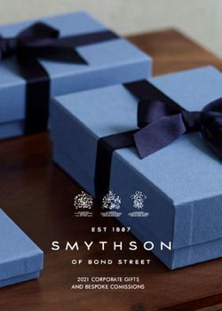 2021 CORPORATE GIFTS AND BESPOKE COMISSIONS