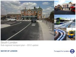 SOUTH LONDON SUB-REGIONAL TRANSPORT PLAN - 2012 UPDATE - MAYOR OF LONDON - TFL