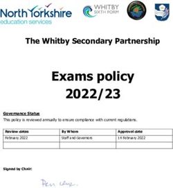 Exams policy 2022/23 The Whitby Secondary Partnership - Eskdale School