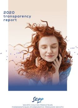 2020 transparency repor t - SOCIÉTÉ CIVILE DES PRODUC TEURS PHONOGRAPHIQUES PHONOGRAPHIC PRODUCERS SOCIET Y - SCPP