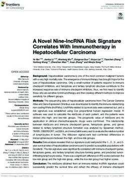 A Novel Nine-lncRNA Risk Signature Correlates With Immunotherapy in Hepatocellular Carcinoma