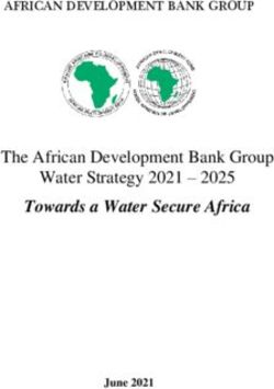 The African Development Bank Group Water Strategy 2021 2025 - Towards a Water Secure Africa