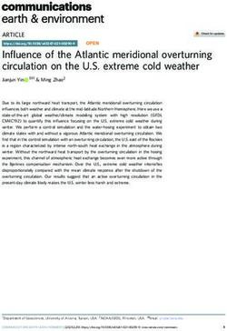 Influence of the Atlantic meridional overturning circulation on the U.S. extreme cold weather