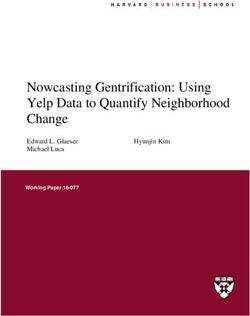 Nowcasting Gentrification: Using Yelp Data to Quantify Neighborhood Change - Edward L. Glaeser Michael Luca Hyunjin Kim