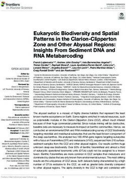 Eukaryotic Biodiversity and Spatial Patterns in the Clarion-Clipperton Zone and Other Abyssal Regions: Insights From Sediment DNA and RNA ...