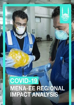COVID-19 MENA-EE REGIONAL IMPACT ANALYSIS - ReliefWeb