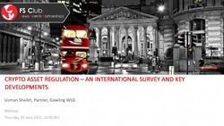 CRYPTO ASSET REGULATION - AN INTERNATIONAL SURVEY AND KEY DEVELOPMENTS - FS Club News Events Partnerships - Long Finance