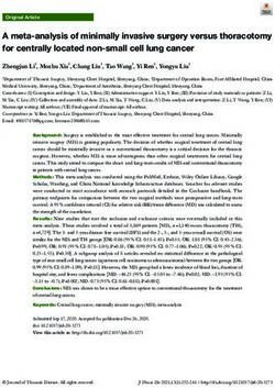 A meta-analysis of minimally invasive surgery versus thoracotomy for centrally located non-small cell lung cancer