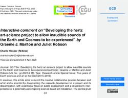 Interactive comment on "Developing the hertz art-science project to allow inaudible sounds of the Earth and Cosmos to be experienced" by Graeme J ...