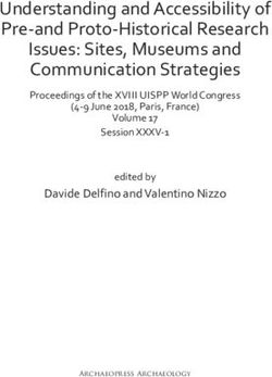 Understanding and Accessibility of Pre-and Proto-Historical Research Issues: Sites, Museums and Communication Strategies - Archaeopress