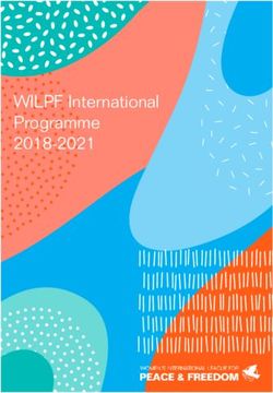 WILPF International Programme 2018-2021