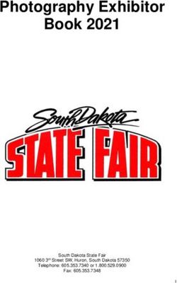 Photography Exhibitor Book 2021 - South Dakota State Fair